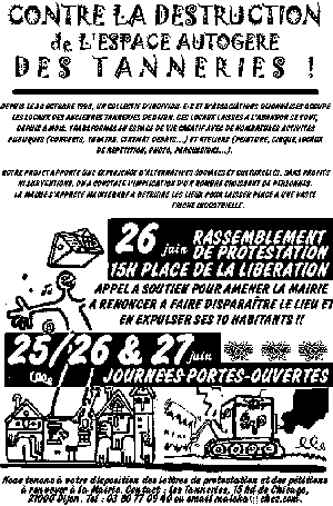 soutenons les Tanneries!