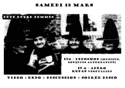 f&ecirc;te entre femmes, 18 mars 2000